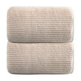 thumbnail image 1 of EazyTech 2 Pack Microfiber Hand Towels Lint Free Quick Dry Absorbent Double Sided Thick Towel Set for Bath Hair & Body,14"x30"(Brown), 1 of 8