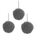 thumbnail image 1 of EazyTech 3-Pack Ultra-Absorbent Ball Hand Dry Hanging Towels Set - Quick-Dry Plush Bathroom Decoration Towels with Elastic Rope 7"x7"for Convenient Hand Drying (Gray), 1 of 5