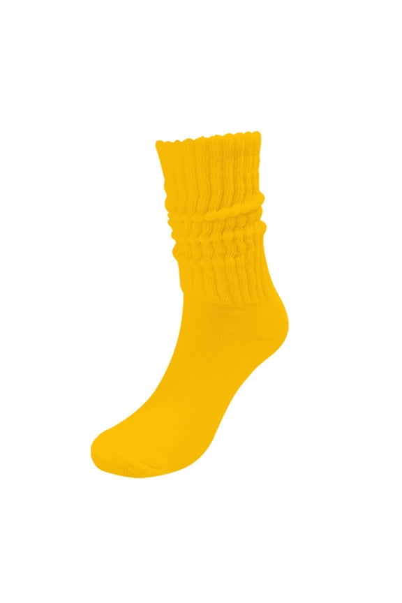 3 Pack Unisex Mid-Calf Loose - Top Puff Socks, Thick Knit Sailor Stacked Retro Casual Socks