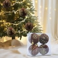 thumbnail image 1 of EazyTech 4-Piece Velvet Christmas Balls Ornament Set, Multiple Styles Holiday Tree Decorations for Xmas Party Home Wedding Church Decor, 1 of 6