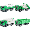 thumbnail image 1 of EazyTech 4-in-1 City Green Toy Trucks Set Dump Truck, Garbage Truck, Refuse Truck & Water Sprinkler Truck with Realistic Design, Construction Vehicle Toys Gifts for Boys Kids Ages 3 4 5 6, 1 of 9