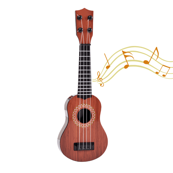 EazyTech Beginner Ukulele Kit for Kids with Tunable Pegs, 4-String Musical Instrument Educational Toy for Ages 3+, Includes Plectrum & Sheet Music, Portable Guitar for Early Learning & Gift Ideas