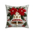 thumbnail image 1 of EazyTech Christmas Blessing Pillow Cover 18x18 Inch Linen Decorative Throw Covers Home Holiday Decor for Sofa Living Room, 1 of 6