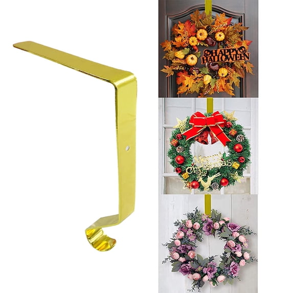 EazyTech Heavy Duty Christmas Hooks for Wreaths, 10LB Capacity Over Door Hanger Holiday Decorative Holders for Stockings & Seasonal Decor