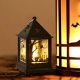 thumbnail image 1 of EazyTech LED Halloween Pumpkin Lantern - Handheld Spooky NightLights for Holiday Decor, Witch Skeleton Decorations, Indoor Outdoor Party Ambience Prop, 1 of 6