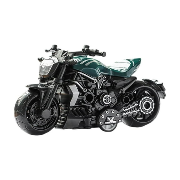 EazyTech Metal Motorcycle Toy for Kids, Pull Back Inertia Racing Bike, Mini Simulation Motorcycle Model Desktop Decor & Parent-Child Interactive Gift for Boys Ages 3-8