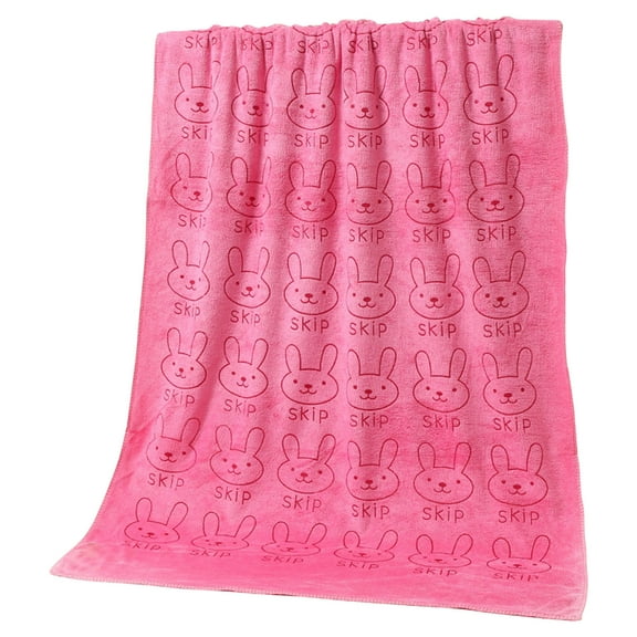 EazyTech Microfiber Small Bath Towel 20 by 39.5 Inches Highly Absorbent and Lightweight Quick Drying Premium Towels for Travel ,Spa and Bathroom (Pink)