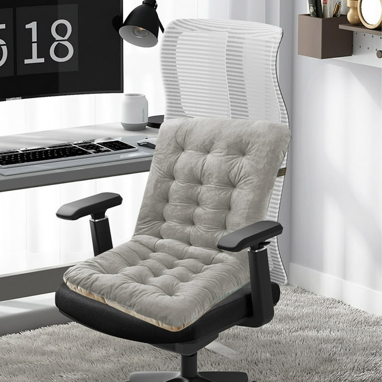 EazyTech Non-Slip One-Piece Rocking Chair Cushion with Ties Plush