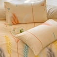 thumbnail image 1 of EazyTech Premium Floral Pillowcase Set of 2 - Ultra Soft, Breathable, Dormitory & Household Bedding - 2 Pack, Durable for Home Use 20x30 Inch Standard Queen Size Beige, 1 of 6