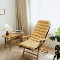 thumbnail image 1 of EazyTech Premium Large Rocking Chair Cushion ,Set of Seat and Back Cushions with Ties ,Recliner Cushion Soft Comfy Chair Pads for Indoor Outdoor Rocker Non Slip 49x20x4inch Support Long Sitting Khaki, 1 of 7