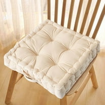 EazyTech Premium Thick Floor Cushion with Sturdy Leather Handles - Supportive Floor Pillow Seat Cushion for Sofa, Tatami Mat, Office & Kitchen Chairs - Soft Velvet Fill 15x15x3in A