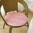 thumbnail image 1 of EazyTech Round Plush Chair Cushion for Office Car Dining Garden Seat - 12x12in Flock Tatami Seat Cushion for Indoor/Outdoor Stool Pink, 1 of 6
