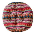 thumbnail image 1 of EazyTech Round Soft Wave Print Chair Cushion for Office Home Car Seat Decor - Versatile Comfort Support for Back and Butt Machine Washable, Non-Slip, 16Inch C, 1 of 3