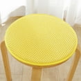 thumbnail image 1 of EazyTech Round Stool Cushion with Memory Foam - 12in Thicken Flock Chair Cushion Seat Pad for Office Dining Chair & Meditation Floor Sitting - Multi-Purpose for Home Balcony & Outdoor Yellow, 1 of 6