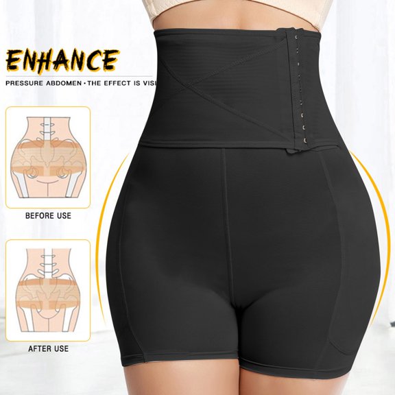 EazyTech Shapewear Control Panties Padded Shorts Butt Lifters Snatched Waist Body Shaper Leggings