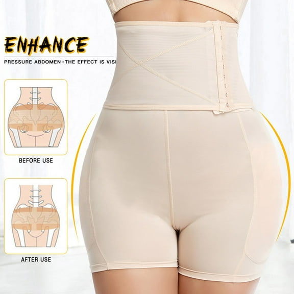 EazyTech Shapewear Control Panties Padded Shorts Butt Lifters Snatched Waist Body Shaper Leggings