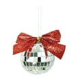 thumbnail image 1 of EazyTech Shatterproof 70s Mirror Disco Balls Ornaments with Bow , 2" Vintage Baubles for Christmas Tree Decorations, Holiday Party Wedding Indoor Outdoor Decor, 1 of 6