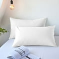 thumbnail image 1 of EazyTech Solid Pillowcase 2 Pack for Hot Sleepers - Breathable Pillow Case Queen Standard Size for Night Sweats & All-Season Comfort (20x30in) White, 1 of 6
