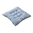 thumbnail image 1 of EazyTech Square Chair Seat Cushion Washable Boho Style Floral Dining Chair Pad for Kitchen Garden Patio Indoor Outdoor Chairs Non-Slip Comfortable Support 16x16 Inches Blue-A, 1 of 6