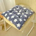 thumbnail image 1 of EazyTech Square Plush Star Chair Cushion With Ties - Washable Breathable Seat Cushions for Dining Kitchen Garden Patio Chairs - Durable Chair Pads for Indoor Outdoor Use 16x16 Inch Blue, 1 of 6