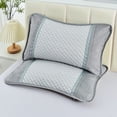 thumbnail image 1 of EazyTech Summer Cooling Silk Small Pillowcase for Teen - Detachable, Washable, Neck Protection - 14x22 inch Pillow Cover for Home, Travel & Gifts Gray, 1 of 6