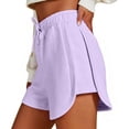 thumbnail image 1 of EazyTech Sweat Shorts Women High Elastic Waist Drawstring Athletic Lounge Short Summer Soft Running Joggers with Pockets, 1 of 8