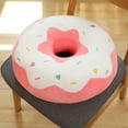 thumbnail image 1 of EazyTech Thickened Donut Seat Cushion with Cotton Filled - Soft Chair Pad for Kitchen, Dining, Office, Patio & Camping Chair- 15" Round Tufted Design, Machine Washable Home Decor Pink, 1 of 6