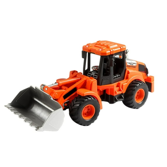 EazyTech Thickened Kids Engineering Vehicle Toy Durable Inertial Bulldozer & Excavator Safe ABS Plastic Construction Toys for Boys, Realistic Simulation Non-Battery Powered Ideal Gift for Toddlers