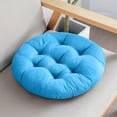 thumbnail image 1 of EazyTech Thickened Soft Dining Office Chair Pads Floor Seat Cushion for Yoga Tatami Sofa Outdoor Patio - 18x18in Non-Slip Tufted Pillow with Premium Support Blue, 1 of 6