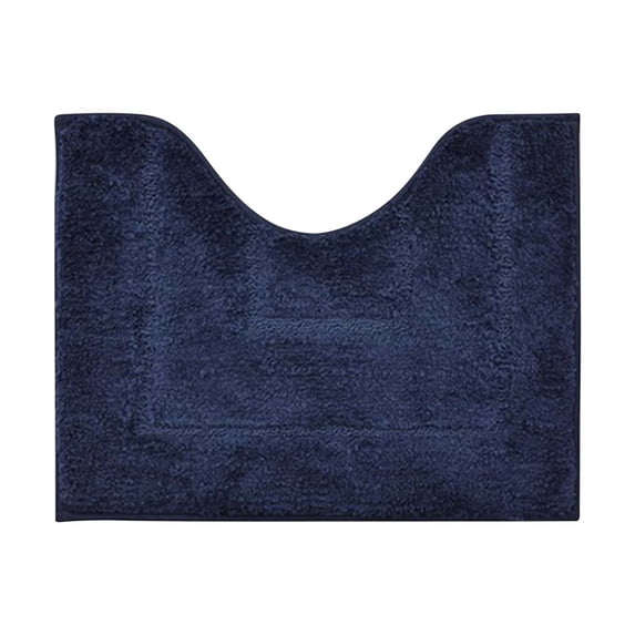 EazyTech U-Shaped Bathroom Contour Rugs Microfiber Bath Rugs Super Absorbent Quick-Dry Toilet Non-Slip Rug, Machine Washable 16"x20"