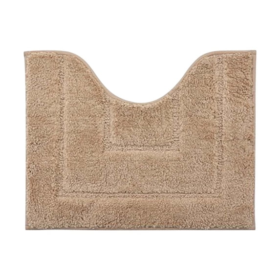 EazyTech U-Shaped Bathroom Contour Rugs Microfiber Bath Rugs Super Absorbent Quick-Dry Toilet Non-Slip Rug, Machine Washable 16"x20"