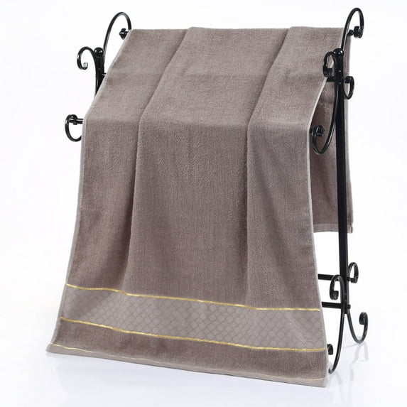 EazyTech Ultra Soft Highly Absorbant Cotton Bath Towel 28x55 Inches Oversized Compact Lightweight Large Bath Towels for Beach & Travel Camp Pool Coffee