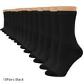 thumbnail image 1 of EazyTech Unisex 10-Pack Mid-Calf Socks, Comfortable Classic Casual & Business Socks, 1 of 4