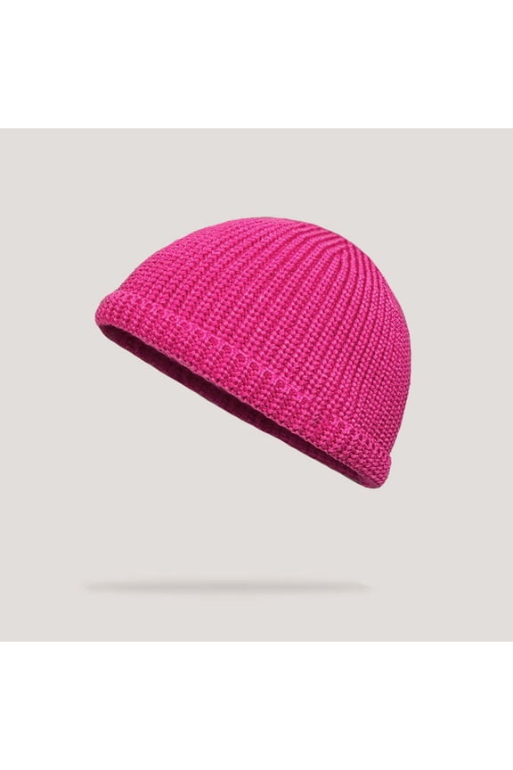 Unisex Melon Cap Hat Knitted Hip Hop Baotou Dome Hat Warm Winter Acrylic Beanie Windproof Ear Protection Casual Daily Fashion Accessory