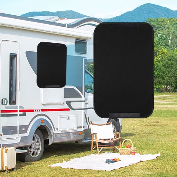 EazyTech Universal RV Windshield Sun Shade, PVC Suction Cup Sunshade for Motorhome & Camper Van, Heat Blocking Window Cover for Travel & Outdoor