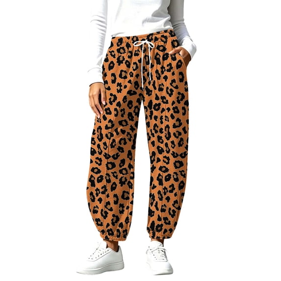 EazyTech Women Pants Trendy High Waisted Drawstring Baggy Sweatpants | Ladies Trendy Camo Print Sweatpants, Drawstring Elastic Waist Oversized Boyfriend Joggers with Pockets, Y2K Street Style Pant