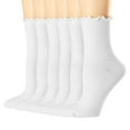 thumbnail image 1 of EazyTech Women's 6-Pack Solid Color Breathable Double-Needle Knee-High Socks, Stylish & Comfortable Long Socks, 1 of 4