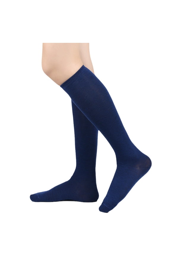 Women's Fashionable Calf-Length Solid Color Socks, Slimming Leg - Shaping Hosiery