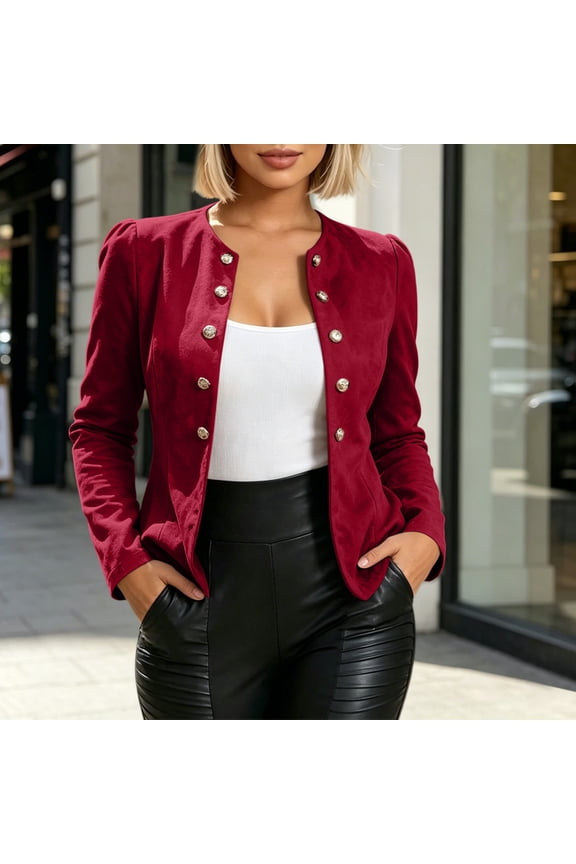 Womens Cropped Faux Suede Leather Jackets Fall Fashion 2026 Outfits Winter Clothes Open Front Coat Outerwear