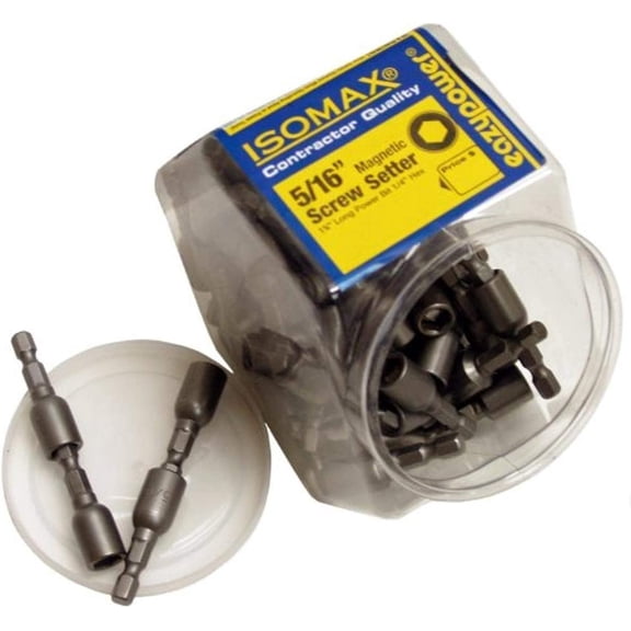 Eazypower Magnetic Nut Setter - 5/16-Inch, 1-5/8-Inch Long, 50 Pack