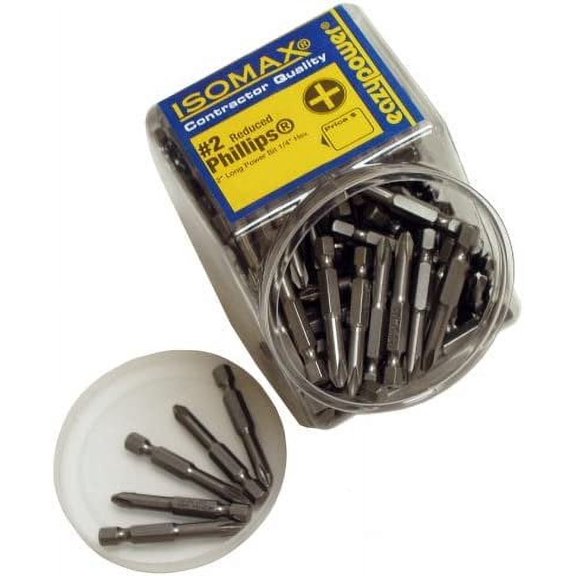 Eazypower 003385#2 Reduced Phillips Two-Inch Power Tips, 125 Pack