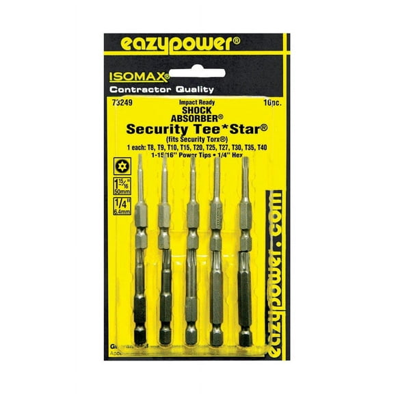 SCREWDRIVER BIT 1/4"10PK