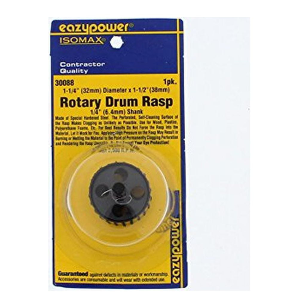 Eazypower 30088 Rotary Drum Rasp 1-Pack, 1-1/4