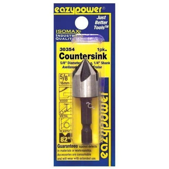 Eazypower 30354 5/8-Inch Countersink 1/4-Inch Hex, 1-Pack by Eazypower