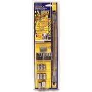 Eazypower 79017 19-Piece Flex-A-Wrench TeeStar 3/8-inch Drive Socket and Screwdriver Tip Kit, 1 kit per Pack