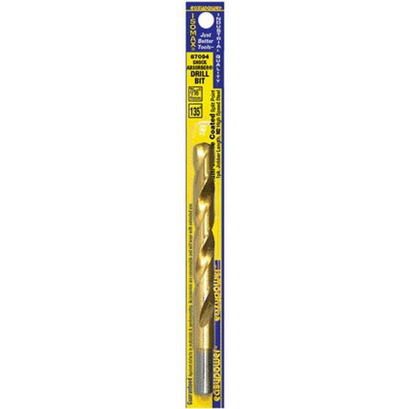 Eazypower 87094 Titanium Split Point Jobber Length Drill Bit, 7/16"