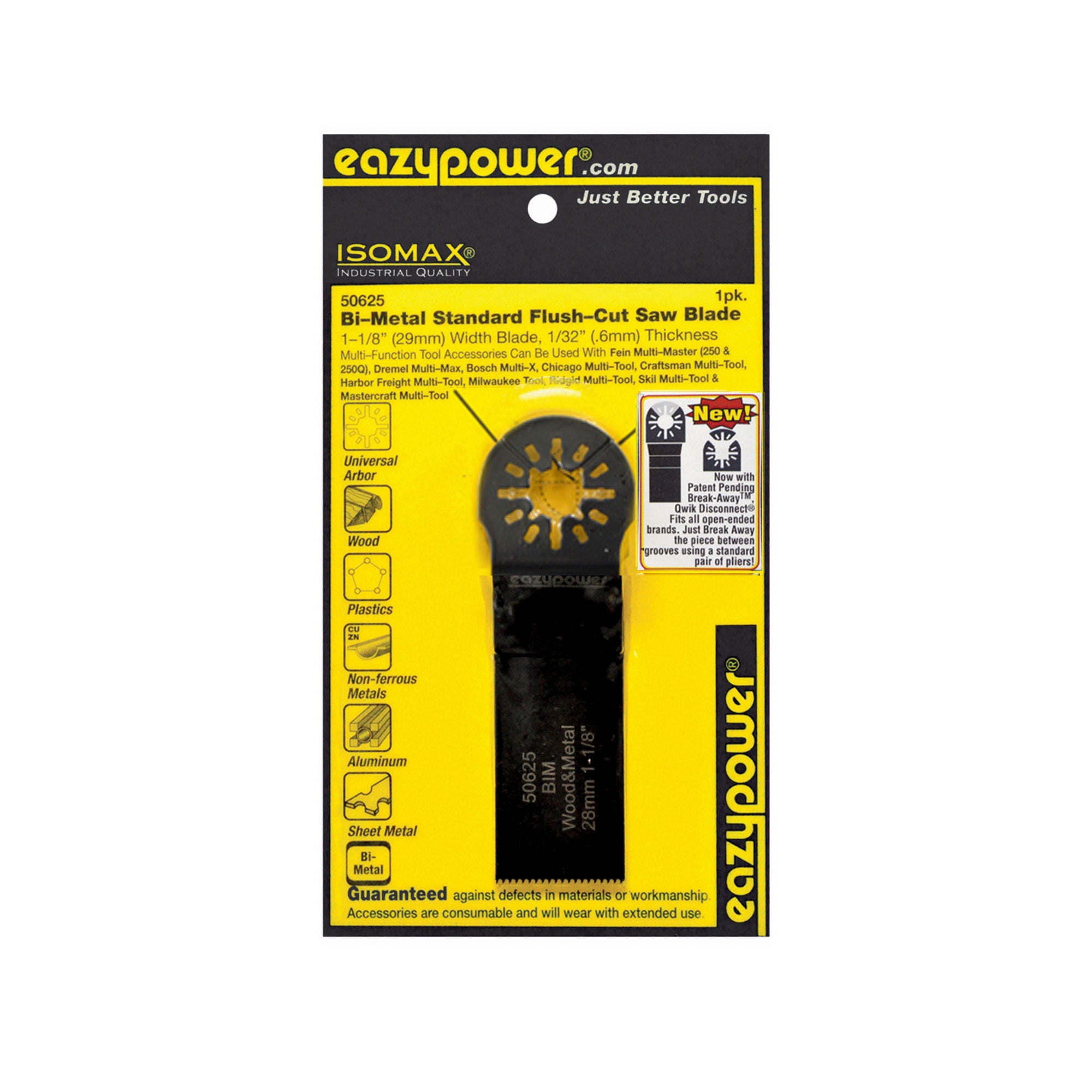 Eazypower BiMetal Standard FlushCut Saw Blade 28mm 11/8in, 1pk