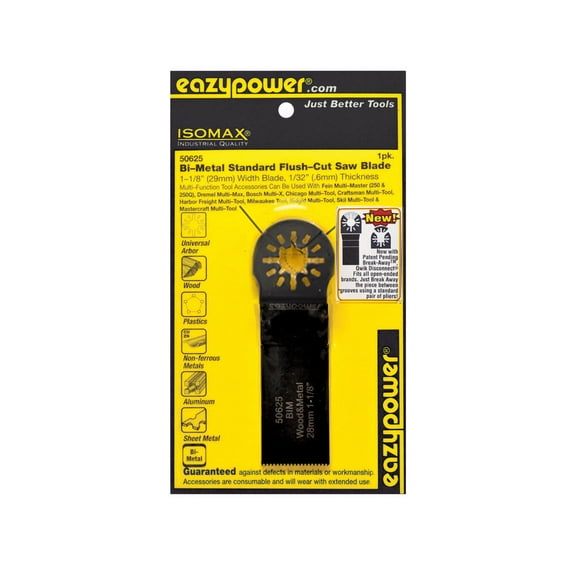Eazypower Bi-Metal Standard Flush-Cut Saw Blade 28mm 1-1/8in, 1pk