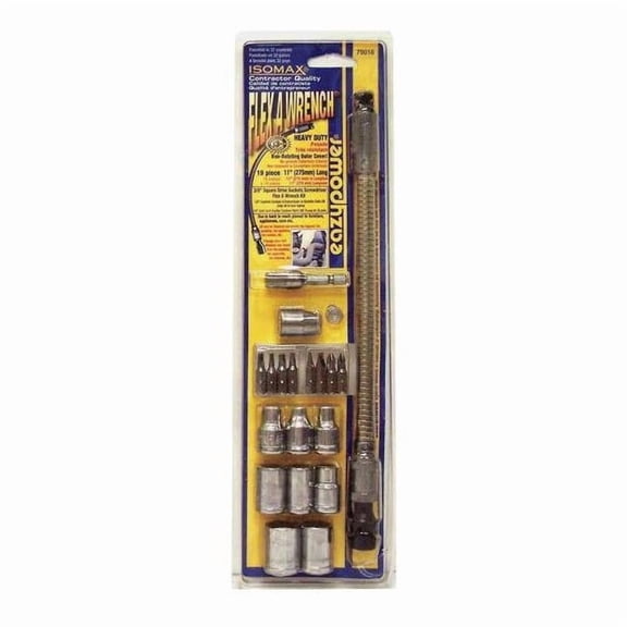 Manufacturer Varies Flex Wrench Socket Kit,Pieces 19 79016