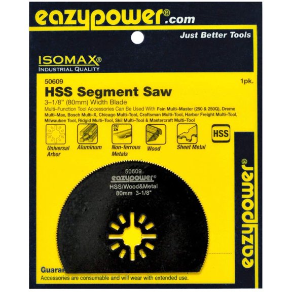 Eazypower HSS 31/8 (80mm) Segment Saw, 1 Pack Blades